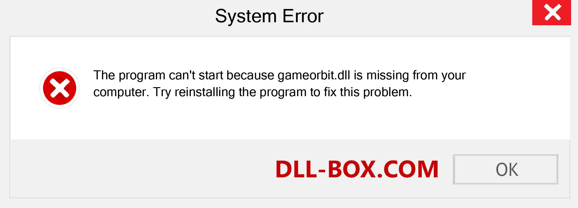  gameorbit.dll file is missing?. Download for Windows 7, 8, 10 - Fix  gameorbit dll Missing Error on Windows, photos, images